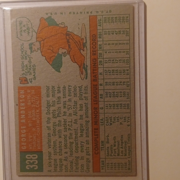 George Anderson 1959 338 - Picture 2 of 2